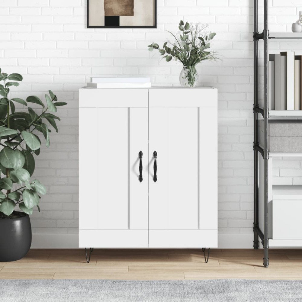vidaXL Ντουλάπι Γυαλιστερό Λευκό 69,5x34x90cm Επεξεργασμένο Ξύλο 1 τεμ.