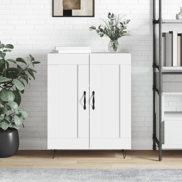 vidaXL Ντουλάπι Γυαλιστερό Λευκό 69,5x34x90cm Επεξεργασμένο Ξύλο 1 τεμ.