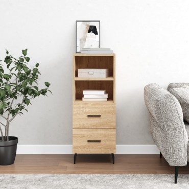 vidaXL Ντουλάπι Sonoma Δρυς 34,5x34x90cm από Επεξεργασμένο Ξύλο 1 τεμ.