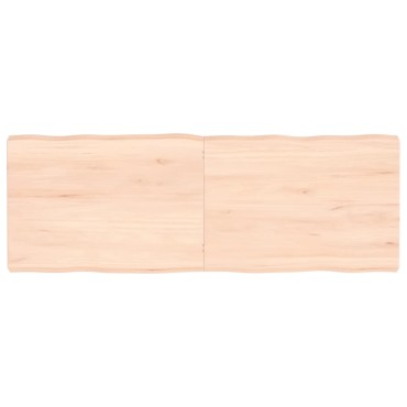 vidaXL Επιφάνεια Τραπεζιού 140x50x(2-6)cm Ακατέργαστο Μασίφ Ξύλο Δρυός 1 τεμ.