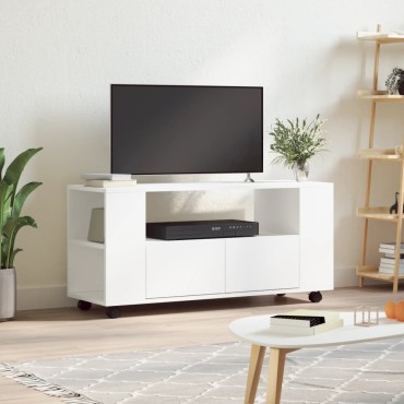 vidaXL Έπιπλο Τηλεόρασης Λευκό 102x34,5x43cm Επεξεργασμένο Ξύλο