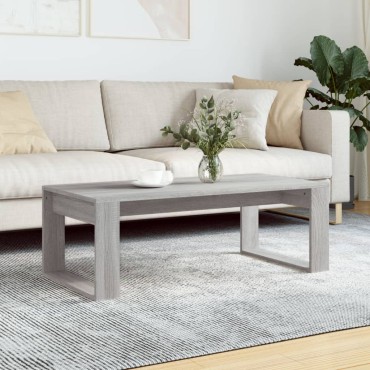vidaXL Τραπεζάκι Σαλονιού Γκρι Sonoma 102x50x35cm Επεξεργ. Ξύλο 1 τεμ.