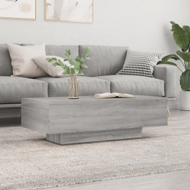 vidaXL Τραπεζάκι Σαλονιού Γκρι Sonoma 100x49,5x31cm Επεξεργ. Ξύλο 1 τεμ.