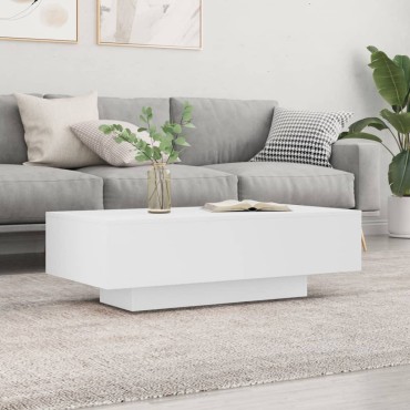 vidaXL Τραπεζάκι Σαλονιού Λευκό 100x49,5x31cm από Επεξεργασμένο Ξύλο 1 τεμ.