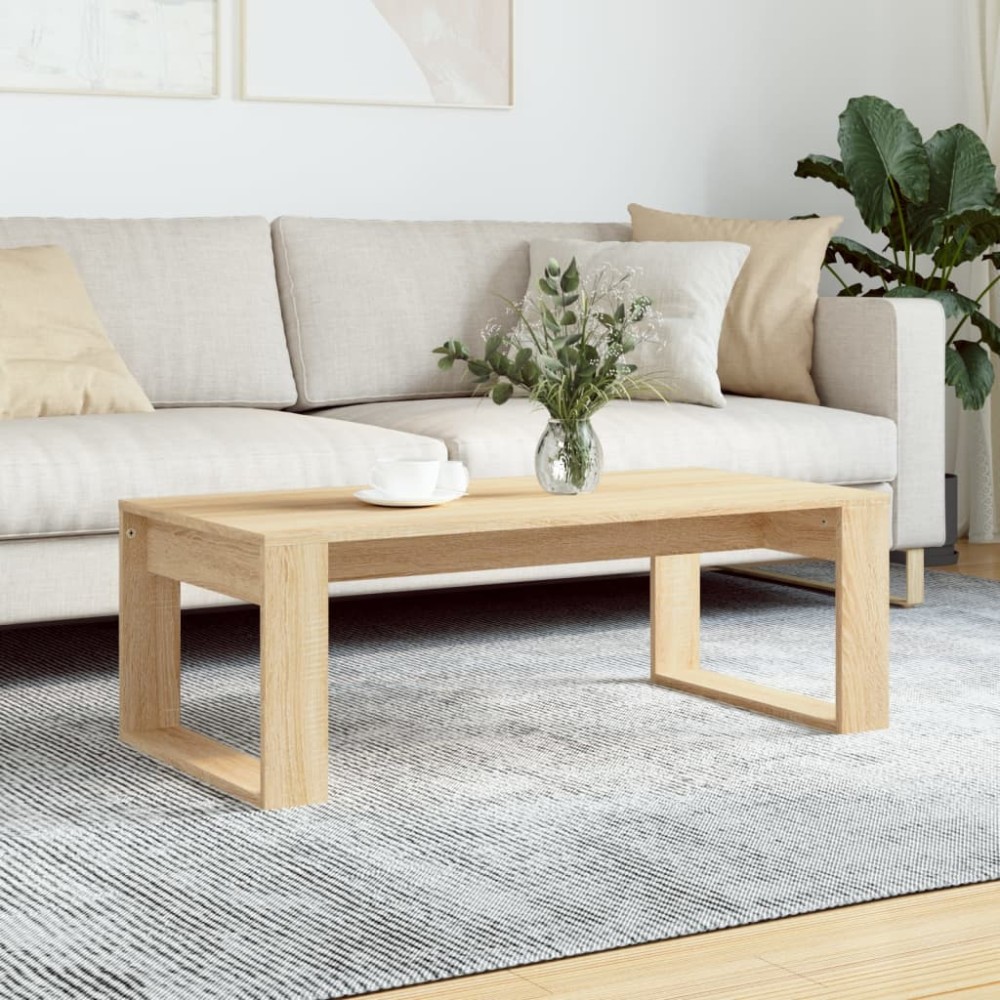 vidaXL Τραπεζάκι Σαλονιού Sonoma Δρυς 102x50x35cm Επεξεργ. Ξύλο 1 τεμ.