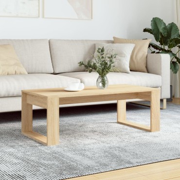 vidaXL Τραπεζάκι Σαλονιού Sonoma Δρυς 102x50x35cm Επεξεργ. Ξύλο 1 τεμ.