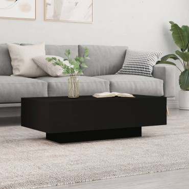 vidaXL Τραπεζάκι Σαλονιού Μαύρο 100x49,5x31cm από Επεξεργασμένο Ξύλο 1 τεμ.