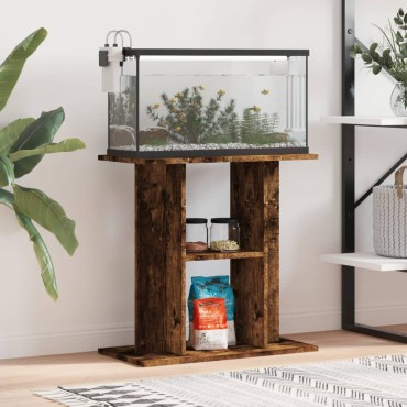 vidaXL Βάση Ενυδρείου Καπνιστή Δρυς 60x30x60 εκ. Επεξεργασμένο Ξύλο