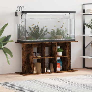 vidaXL Βάση Ενυδρείου Καπνιστή Δρυς 120x40x60 εκ. Επεξεργασμένο Ξύλο