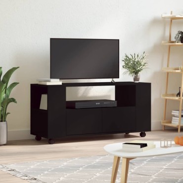 vidaXL Έπιπλο Τηλεόρασης Μαύρο 102x34,5x43cm Επεξεργασμένο Ξύλο