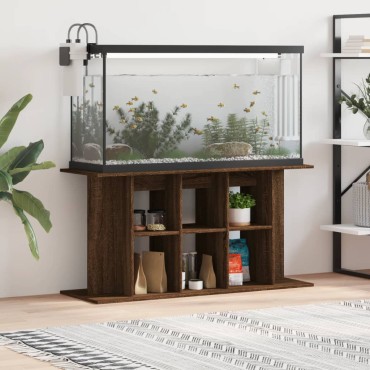 vidaXL Βάση Ενυδρείου Καφέ Δρυς 120x40x60 εκ. από Επεξεργασμένο Ξύλο