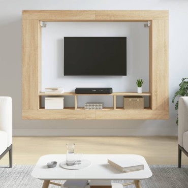 vidaXL Έπιπλο Τηλεόρασης Sonoma Δρυς 152x22x113cm Επεξεργασμένο Ξύλο