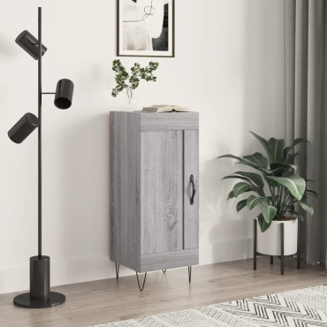 vidaXL Ντουλάπι Γκρι Sonoma 34,5x34x90cm από Επεξεργασμένο Ξύλο 1 τεμ.
