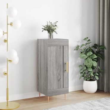 vidaXL Ντουλάπι Γκρι Sonoma 34,5x34x90cm από Επεξεργασμένο Ξύλο 1 τεμ.