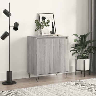 vidaXL Ντουλάπι Γκρι Sonoma 60x35x70cm από Επεξεργασμένο Ξύλο 1 τεμ.
