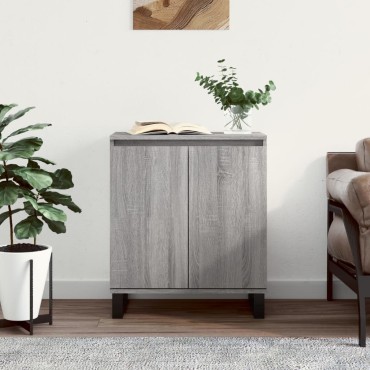 vidaXL Ντουλάπι Γκρι Sonoma 60x35x70cm από Επεξεργασμένο Ξύλο 1 τεμ.