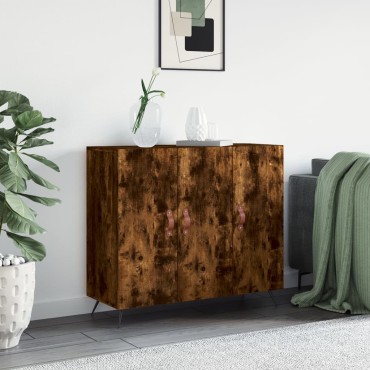 vidaXL Ντουλάπι Καπνιστή Δρυς 90x34x80cm Επεξεργασμένο Ξύλο 1 τεμ.