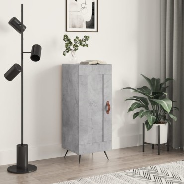 vidaXL Ντουλάπι Γκρι Σκυροδέματος 34,5x34x90cm Επεξεργασμένο Ξύλο 1 τεμ.