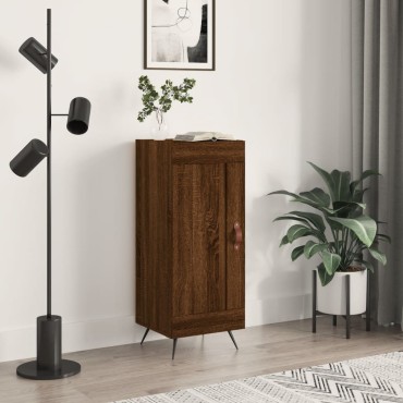 vidaXL Ντουλάπι Καφέ Δρυς 34,5x34x90cm Επεξεργασμένο Ξύλο 1 τεμ.