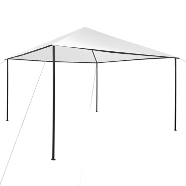 vidaXL Κιόσκι Λευκό 4 x 4 x 3 μ. 180 γρ./μ²