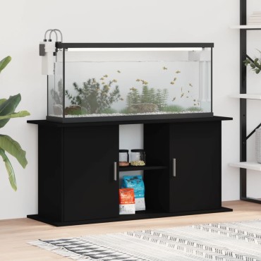 vidaXL Βάση Ενυδρείου Μαύρη 121 x 41 x 58 εκ. από Επεξεργασμένο Ξύλο