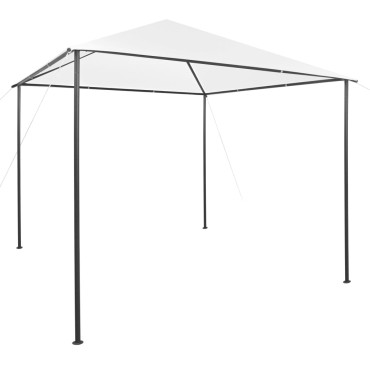 vidaXL Κιόσκι Λευκό 3 x 3 x 2,9 μ. 180 γρ./μ²