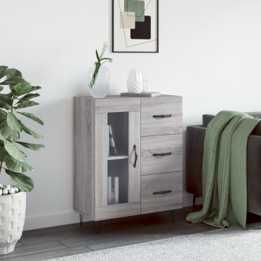 vidaXL Ντουλάπι Γκρι Sonoma 69,5x34x90cm από Επεξεργασμένο Ξύλο 1 τεμ.