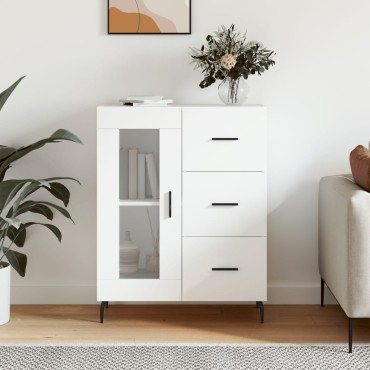 vidaXL Ντουλάπι Λευκό 69,5x34x90cm από Επεξεργασμένο Ξύλο 1 τεμ.