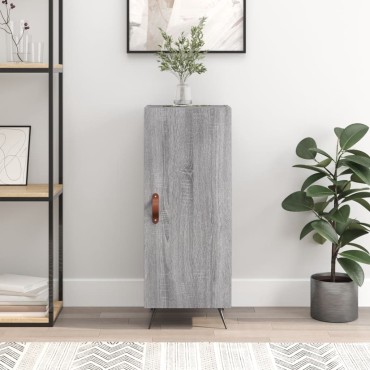 vidaXL Ντουλάπι Γκρι Sonoma 34,5x34x90cm από Επεξεργασμένο Ξύλο 1 τεμ.