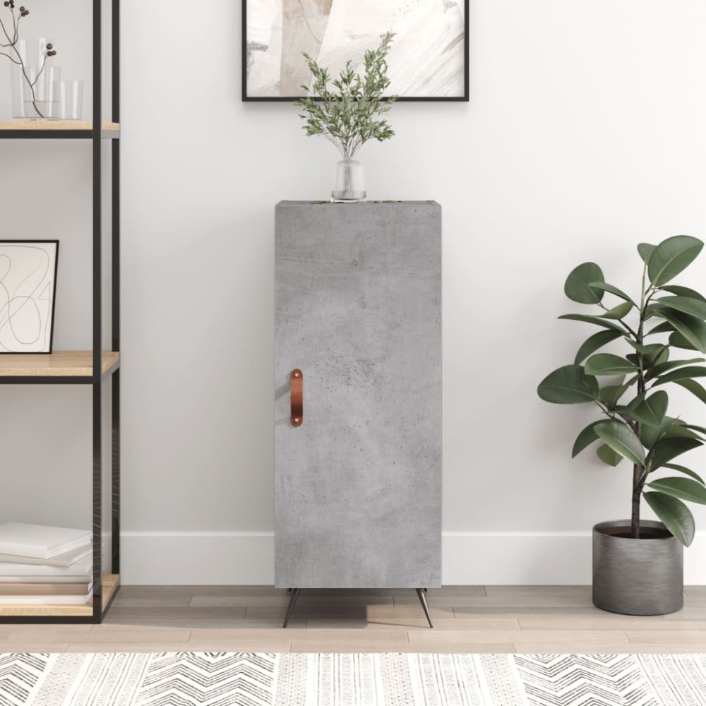 vidaXL Ντουλάπι Γκρι Σκυροδέματος 34,5x34x90cm Επεξεργασμένο Ξύλο 1 τεμ.