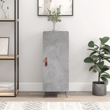 vidaXL Ντουλάπι Γκρι Σκυροδέματος 34,5x34x90cm Επεξεργασμένο Ξύλο 1 τεμ.