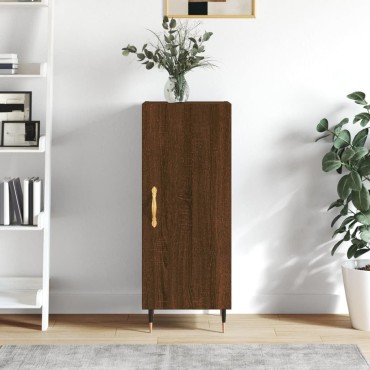 vidaXL Ντουλάπι Καφέ Δρυς 34,5x34x90cm Επεξεργασμένο Ξύλο 1 τεμ.