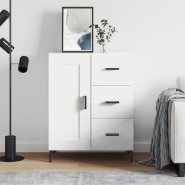 vidaXL Ντουλάπι Λευκό 69,5x34x90cm από Επεξεργασμένο Ξύλο 1 τεμ.