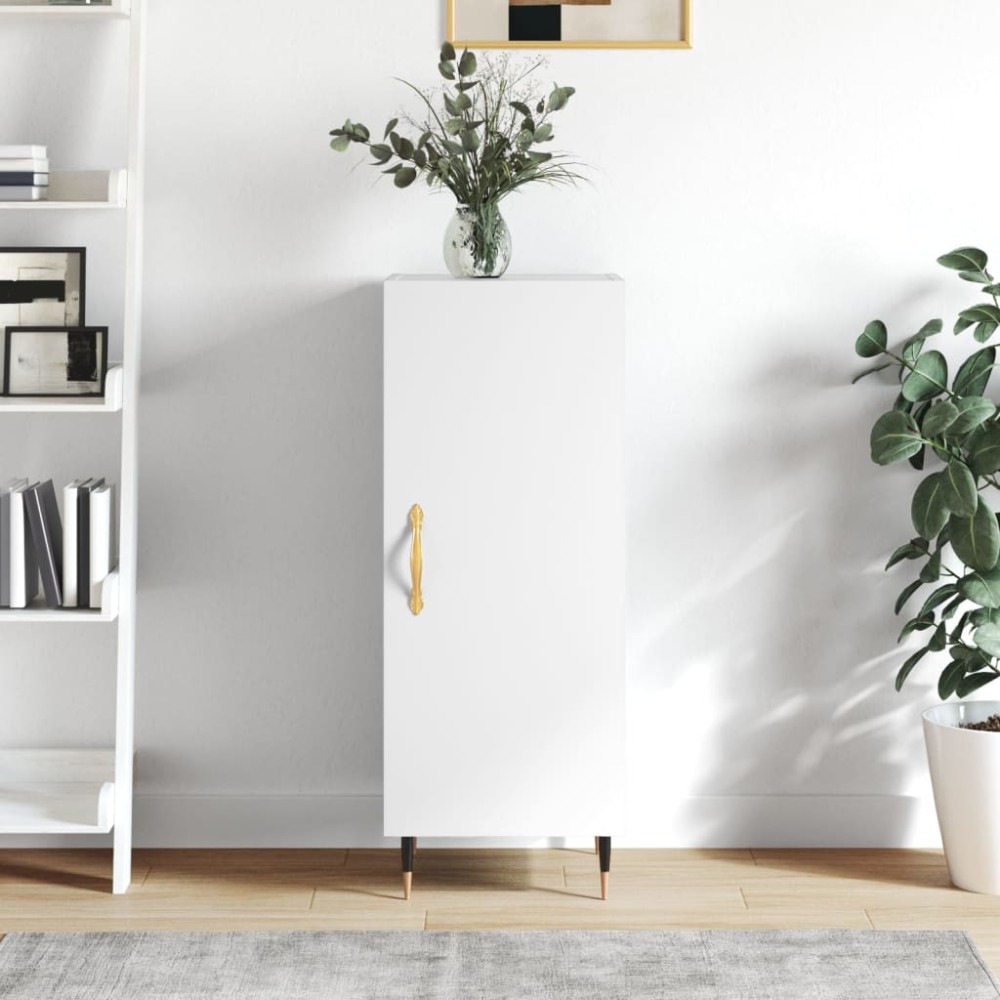 vidaXL Ντουλάπι Λευκό 34,5x34x90cm από Επεξεργασμένο Ξύλο 1 τεμ.