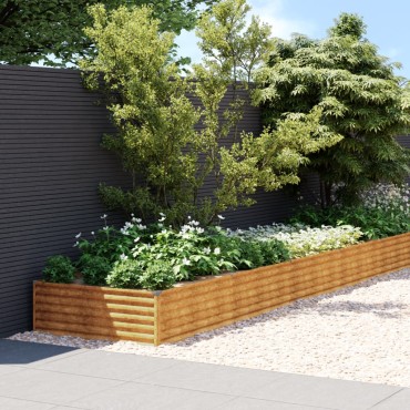 vidaXL Ζαρντινιέρα 1150 x 100 x 36 εκ. από Ατσάλι Σκληρυθέν στον Αέρα