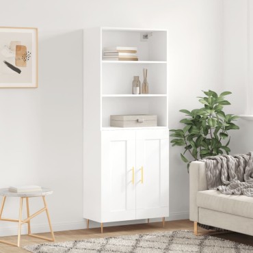 vidaXL Ντουλάπι Λευκό 69,5x34x180cm από Επεξεργασμένο Ξύλο 1 τεμ.