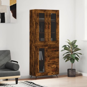 vidaXL Ντουλάπι Καπνιστή Δρυς 69,5x34x180cm από Επεξεργασμένο Ξύλο 1 τεμ.