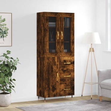 vidaXL Ντουλάπι Καπνιστή Δρυς 69,5x34x180cm από Επεξεργασμένο Ξύλο 1 τεμ.