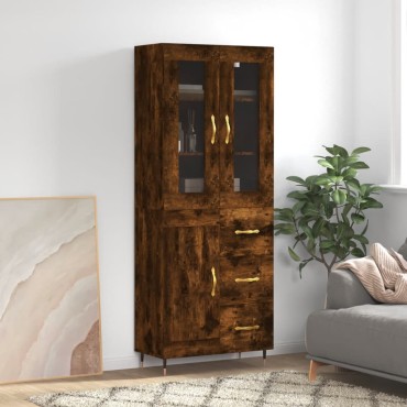 vidaXL Ντουλάπι Καπνιστή Δρυς 69,5x34x180cm από Επεξεργασμένο Ξύλο 1 τεμ.