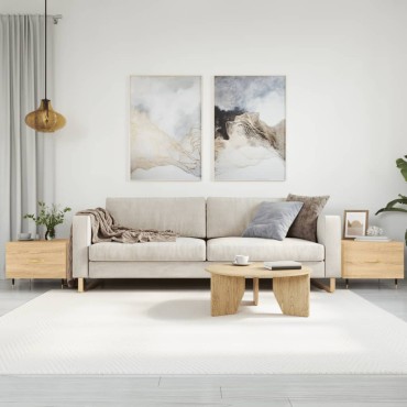 vidaXL Τραπεζάκια Σαλονιού 2 τεμ. Sonoma Δρυς 50x50x40cm Επεξ. Ξύλο