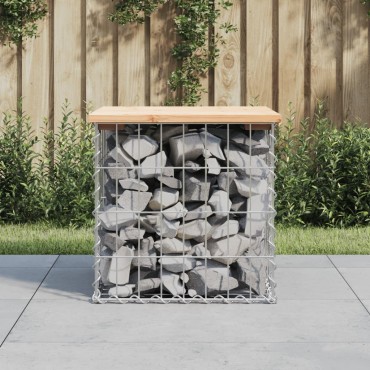 vidaXL Παγκάκι Κήπου Συρματοκιβώτιο 43x44x42cm από Μασίφ Ξύλο Πεύκου 1 τεμ.