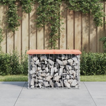 vidaXL Πάγκος Κήπου Συρματοκιβώτιο 63x44x42cm Μασίφ Ψευδοτσούγκα 1 τεμ.