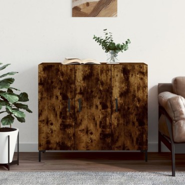 vidaXL Ντουλάπι Καπνιστή Δρυς 90x34x80cm Επεξεργασμένο Ξύλο 1 τεμ.