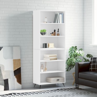 vidaXL Ντουλάπι Λευκό 69,5x32,5x180cm Επεξεργασμένο Ξύλο 1 τεμ.