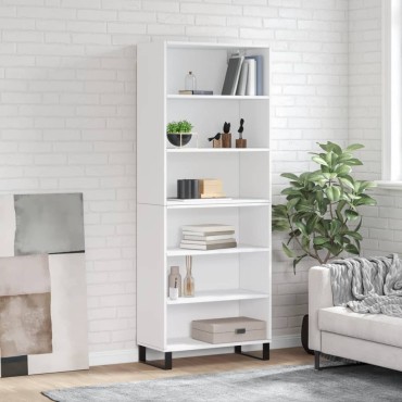 vidaXL Ντουλάπι Λευκό 69,5x32,5x180cm Επεξεργασμένο Ξύλο 1 τεμ.