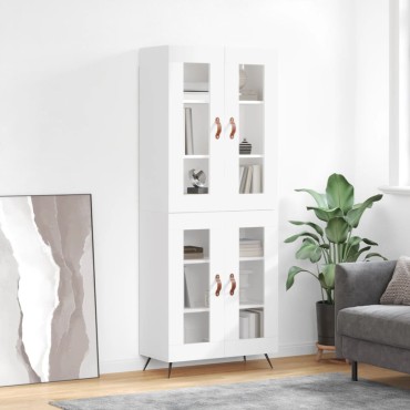 vidaXL Ντουλάπι Λευκό 69,5x34x180cm από Επεξεργασμένο Ξύλο 1 τεμ.