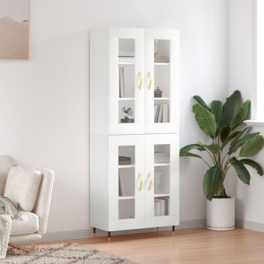 vidaXL Ντουλάπι Λευκό 69,5x34x180cm από Επεξεργασμένο Ξύλο 1 τεμ.