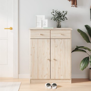 vidaXL Παπουτσοθήκη ALTA 77x35x96cm από Μασίφ Ξύλο Πεύκου