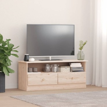 vidaXL Έπιπλο Τηλεόρασης Συρτάρια ALTA 100x35x41cm Μασίφ Ξύλο Πεύκου