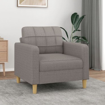 vidaXL Πολυθρόνα Taupe Υφασμάτινη 78x77x80cm 1 τεμ. Γωνιακός